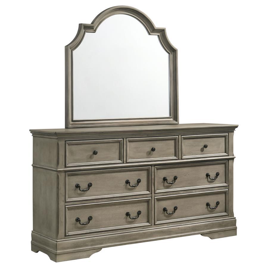 Manchester - 7-drawer Dresser With Mirror - Wheat