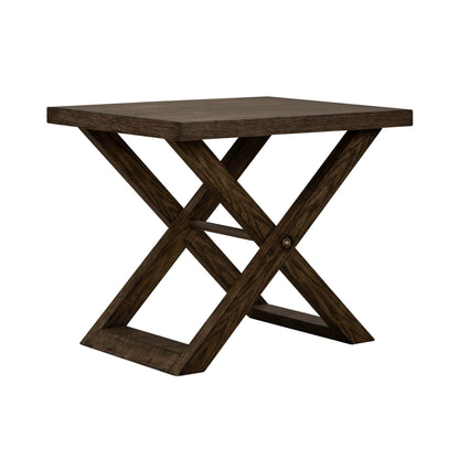 Crossroads - End Table - Dark Brown