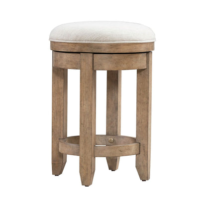 Millstone - Upholstered Console Swivel Stool (RTA) - Nutmeg