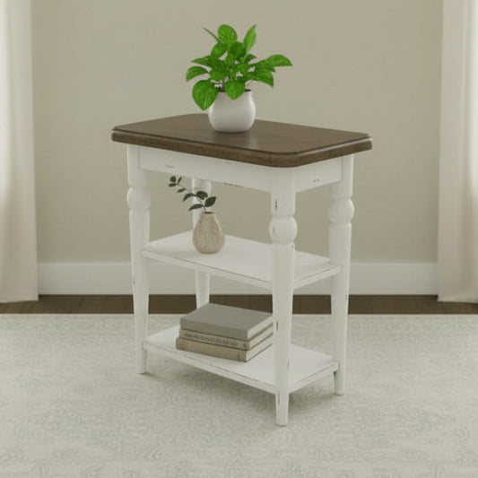 Turnberry Park - Chairside Table - Washed White