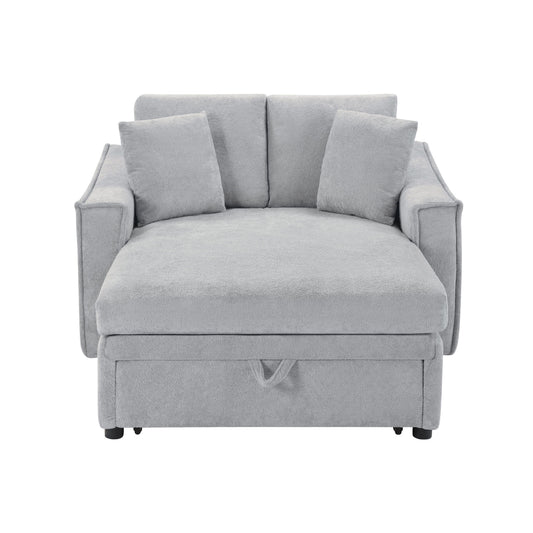 Modern Chaise Sofa With Hidden Storage For Living Room