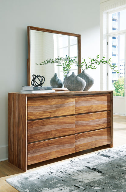 Dressonni - Brown - Dresser And Mirror