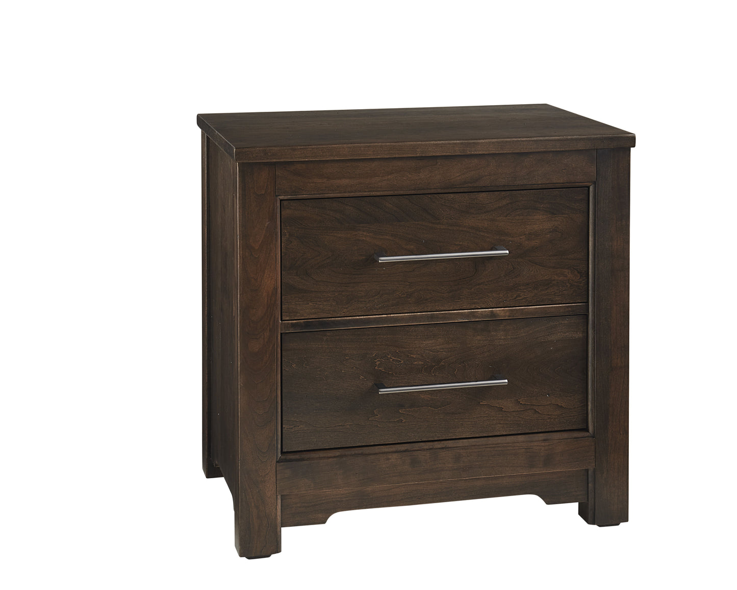 Crafted Cherry - 2 Drawers Nightstand