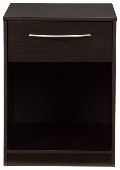 Finch - Black - One Drawer Night Stand