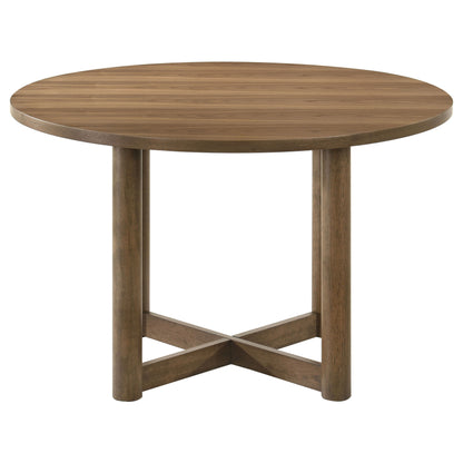 Crestmore - Round Wood Dining Table - Walnut