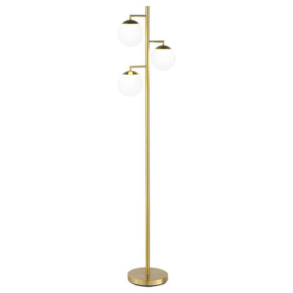 Sena - Spherical Bulb Tree Metal Floor Lamp - Gold