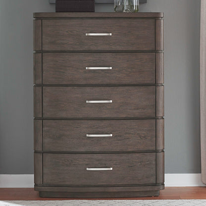 Cascade Falls - 5 Drawer Chest - Satin Espresso