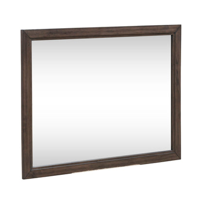 Modern Edge - Landscape Mirror - Brown