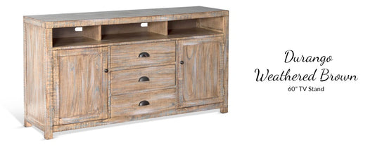 3563 Weathered Brown TV Stand