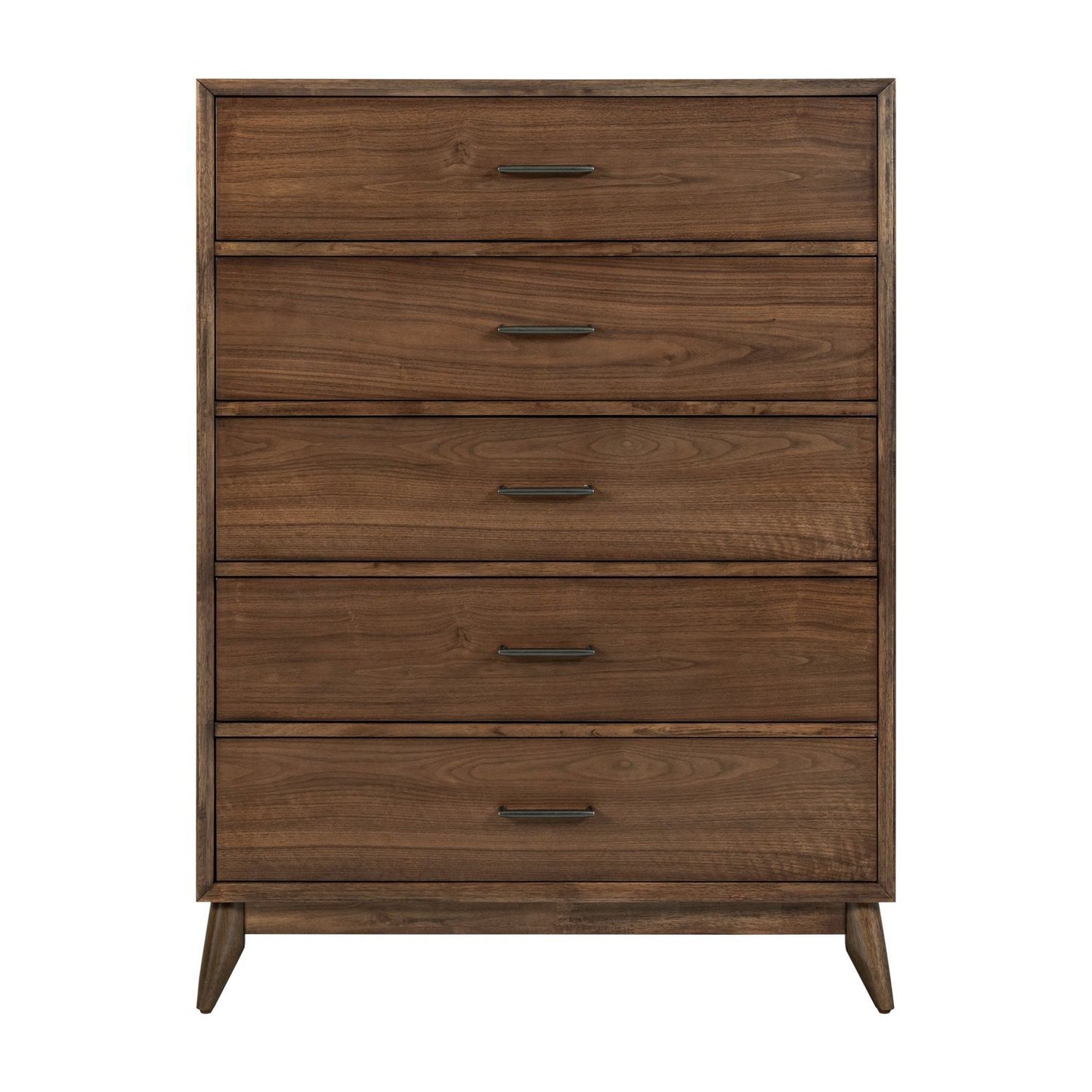 Century Modern - 5 Drawer Chest - Walnut
