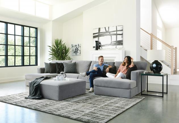 3301 Carlsbad Charcoal Modular Sectional