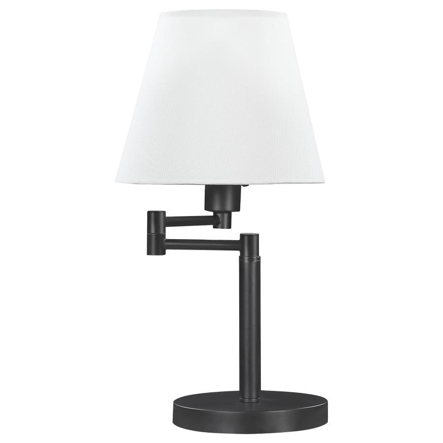 Colombe - Rotatable Frame Table Lamp - Off White And Matte Black