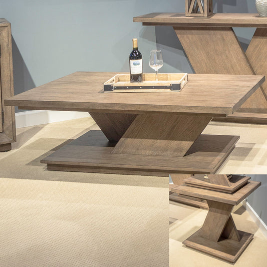 Aspen Sky - 3 Piece Table Set (Cocktail Table & 2 End Tables)