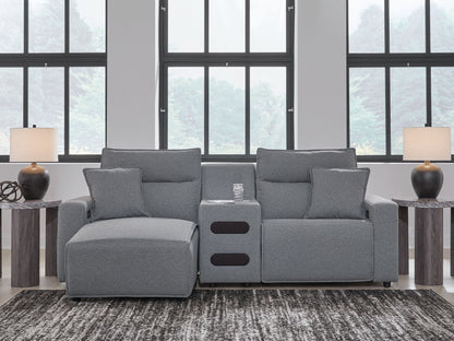 ModMax II - Salt And Pepper - Reclining Sectional