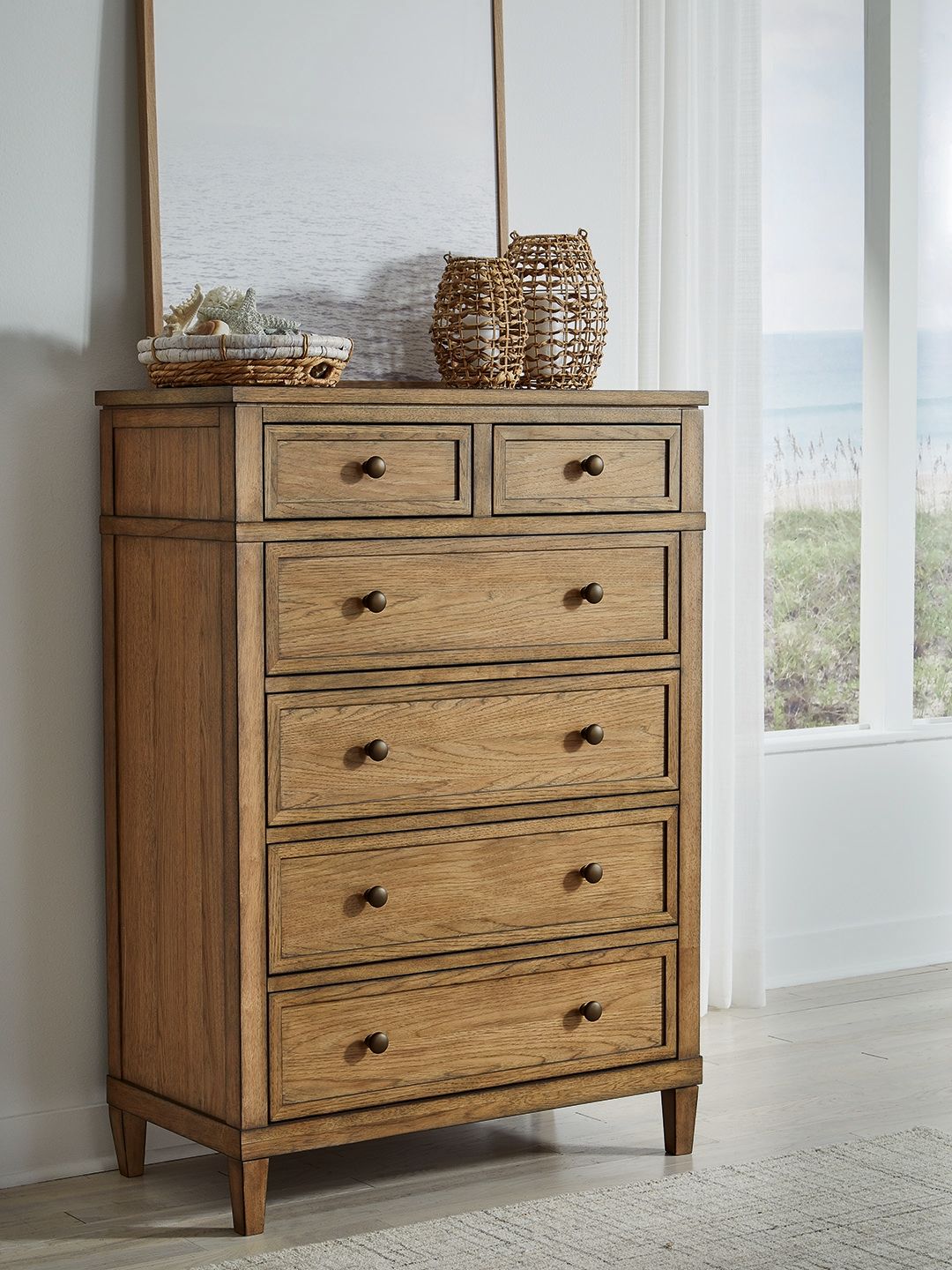 Sharlance - Brown - Six Drawer Chest