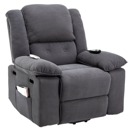 Massage Recliner Power Lift Chair With Adjustable Massage And Heating Function