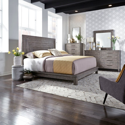 Modern Farmhouse - Platform Bed, Dresser & Mirror