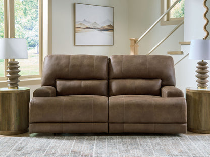 Beckley Place - 2 Seat Power Reclining Sofa With Adjustable Headrest - Earth