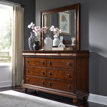 Rustic Traditions - 8 Drawer Dresser - Dark Brown