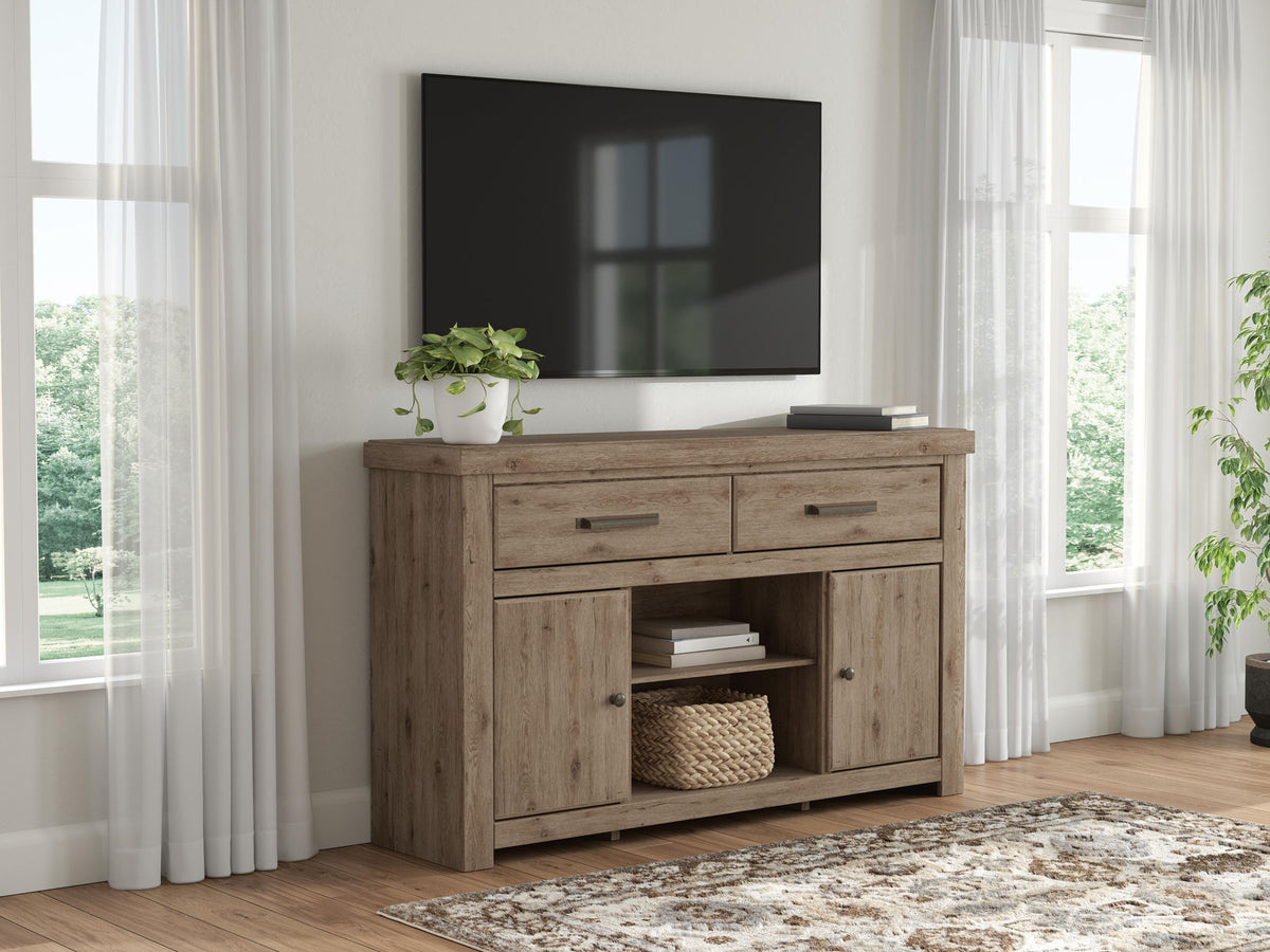 Garistyn - LG TV Stand With Fireplace Option