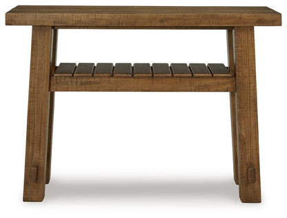 Mackifeld - Warm Brown - Sofa Table