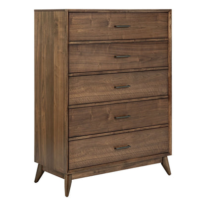 Century Modern - 5 Drawer Chest - Walnut
