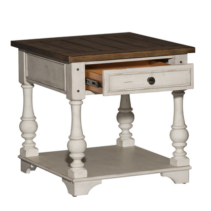 Morgan Creek - End Table - White