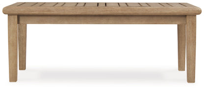 Carter Hall - Beige - Rectangular Cocktail Table