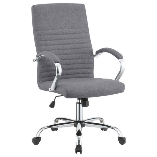 Abisko - Upholstered Adjustable Home Office Desk Chair - Gray