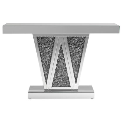 Crocus - Rectangular Console Table - Silver