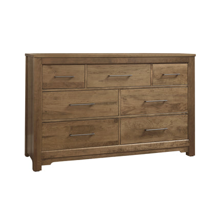 Crafted Cherry - 7 Drawers Dresser
