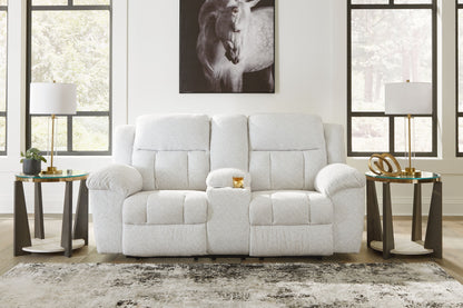 Frohn - Dbl Reclining Loveseat With Console