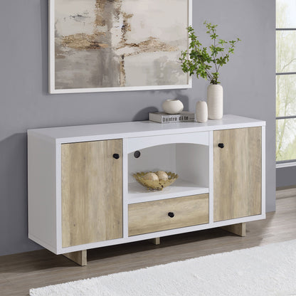 Dalton - 2 Door Storage Credenza - Distressed White