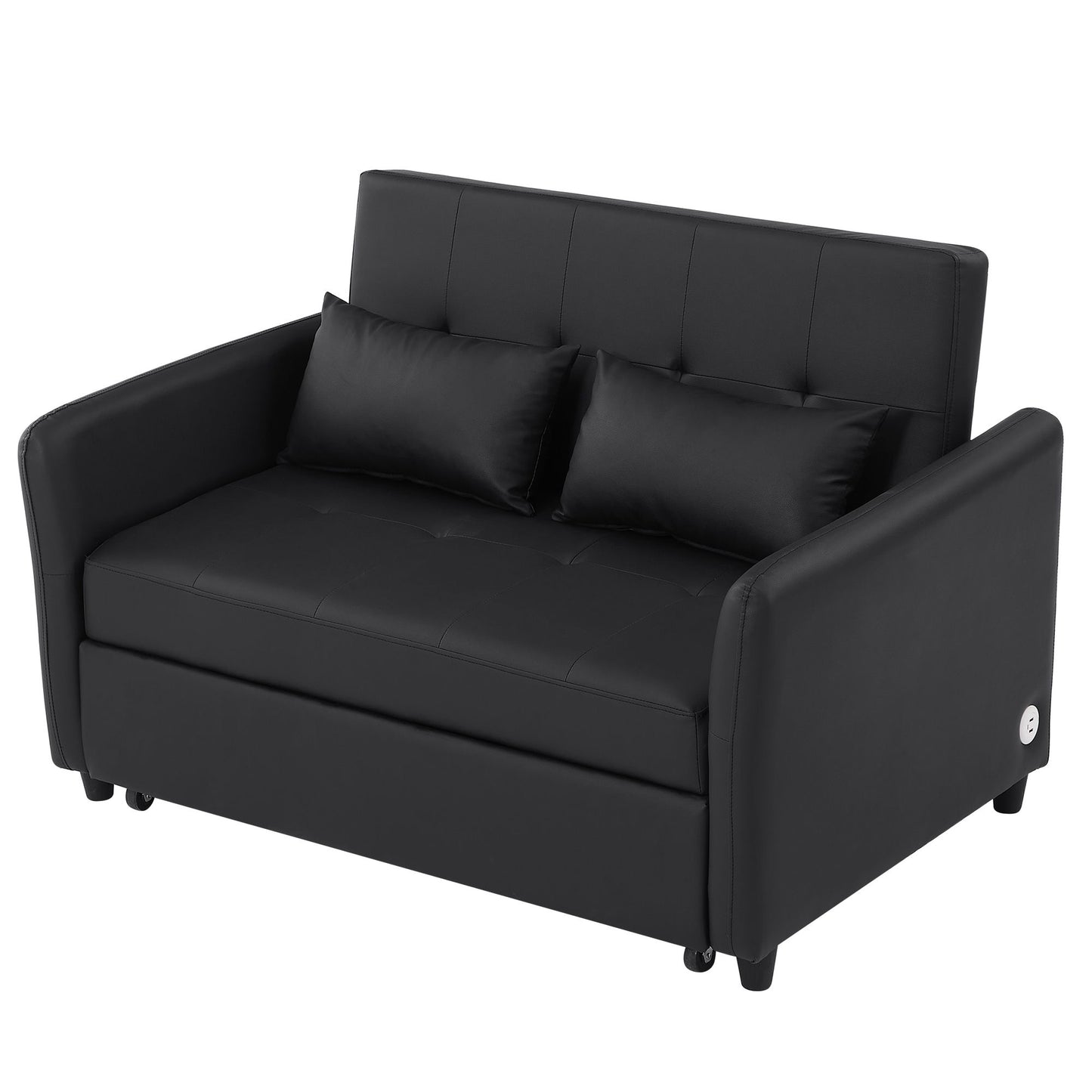 Convertible Sleeper Bed, Adjustable Oversized Armchair With 3 USB Ports