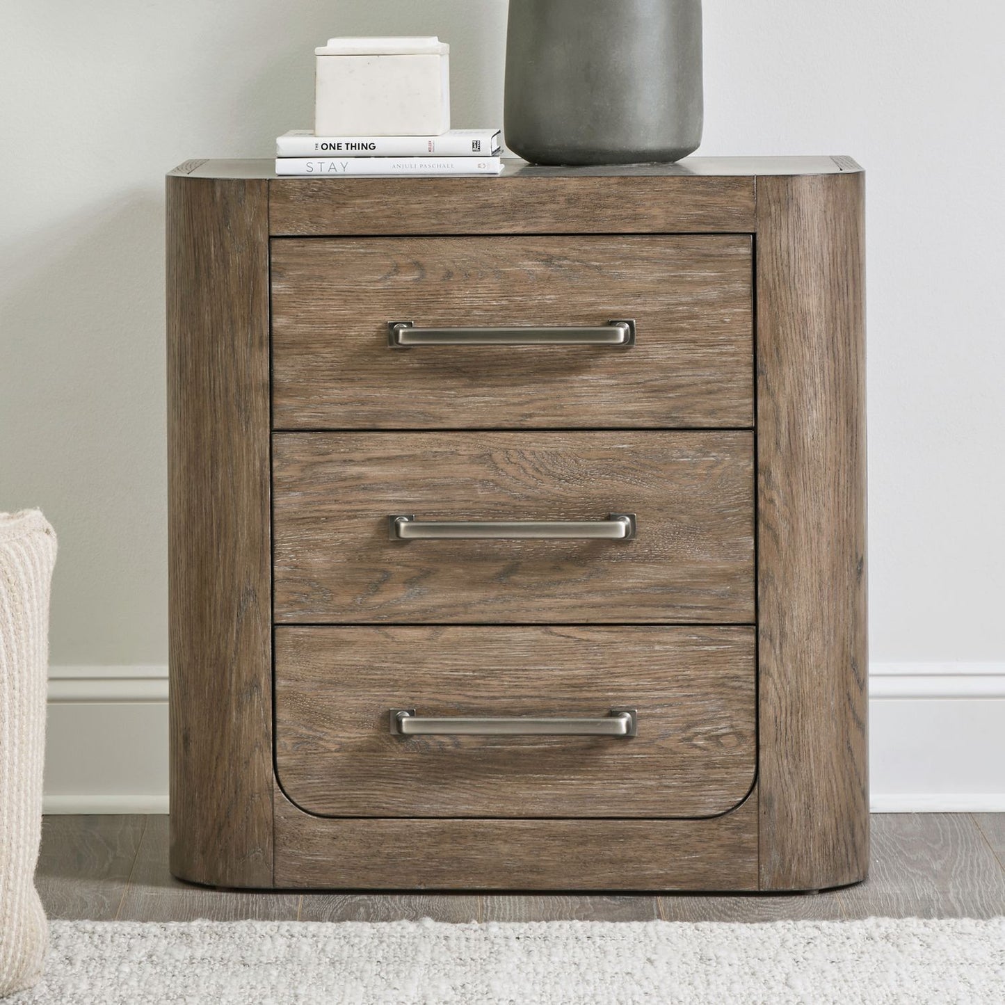 South Bend - Nightstand With Charging Station - Brown
