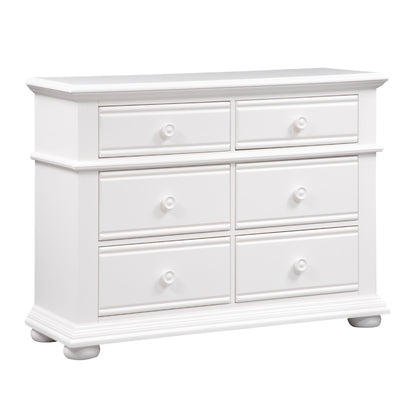 Summer House - 6 Drawer Dresser - White