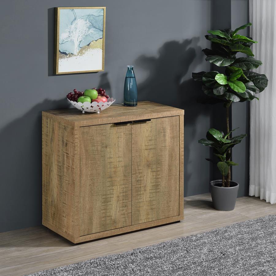 Pepita - 2 Door Engineered Wood Accent Cabinet - Mango Brown