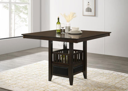 Jaden - Square Counter Height Dining Table - Espresso