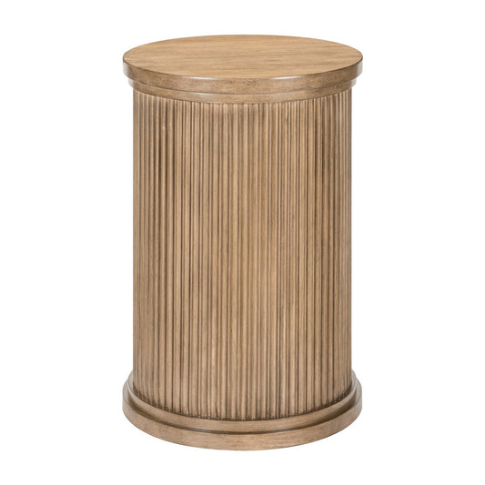 Haven Hills - Round Chairside Table - Camel Beige