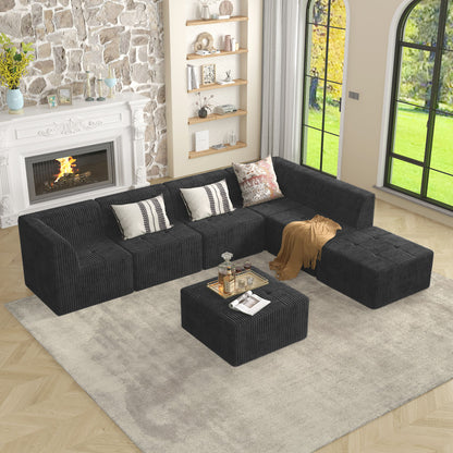 Modern Minimalist Corduroy Sleeper Sofa, Compressed Sectional Single Seat