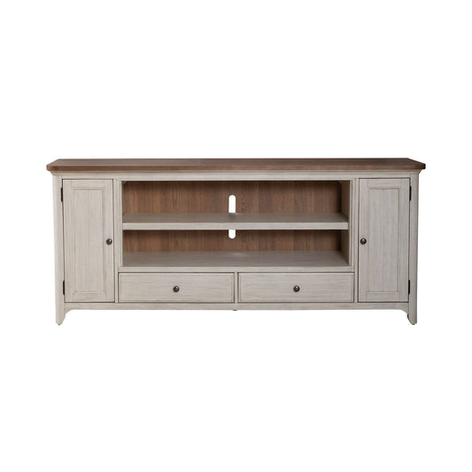 Fireplace TV Consoles - 80" Fireplace TV Console FTS - Brown