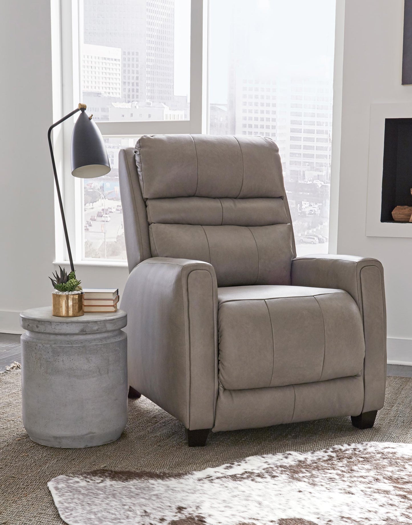 6085P/936 St. Laurent Fog Turbo Recliner