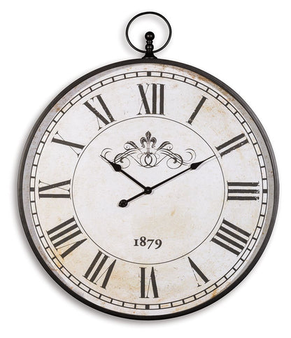 Augustina - Wall Clock - Antique Black