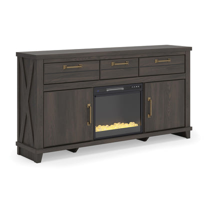 Brazen Valley - TV Stand With Fireplace Option