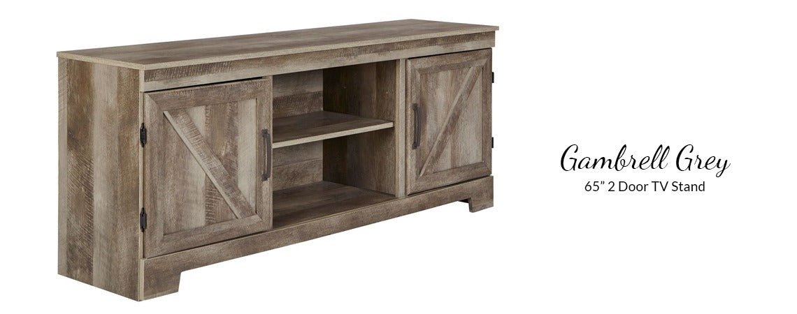 65" Gambrell Grey TV Console