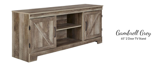 65" Gambrell Grey TV Console