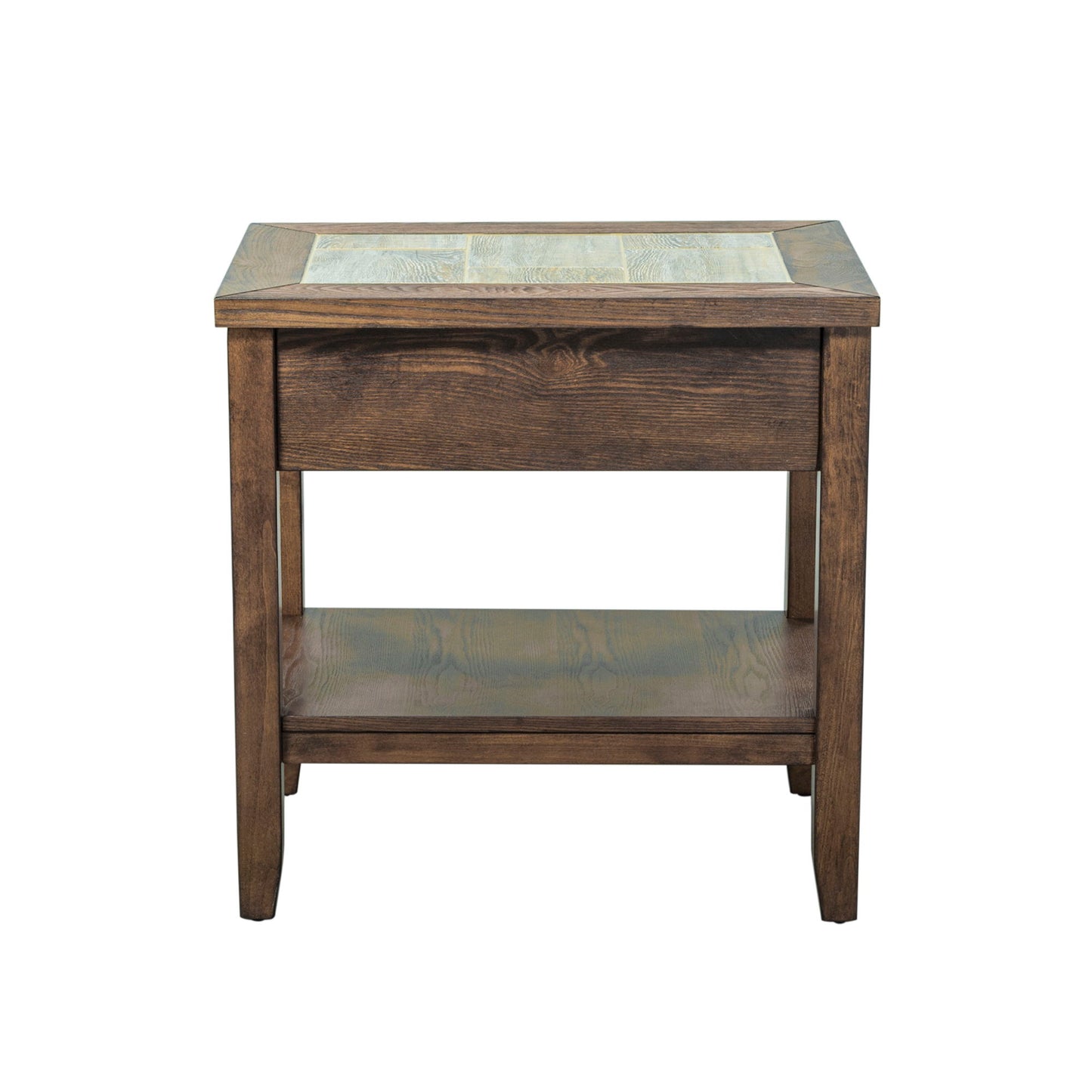 Mesa Valley - Chair Side Table - Dark Brown