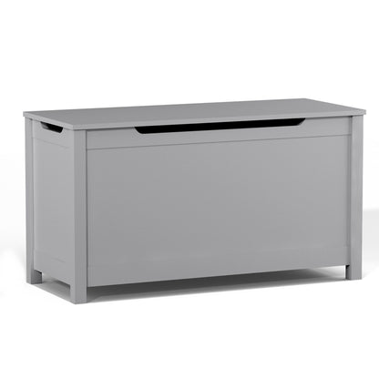 Toy Box Storage With Safety Hinged Lid