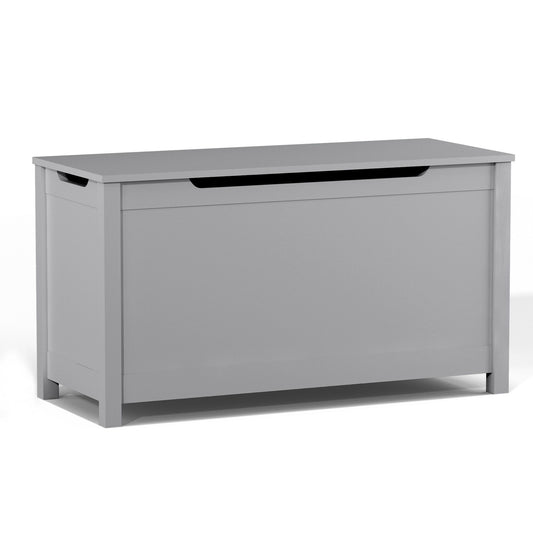 Toy Box Storage With Safety Hinged Lid