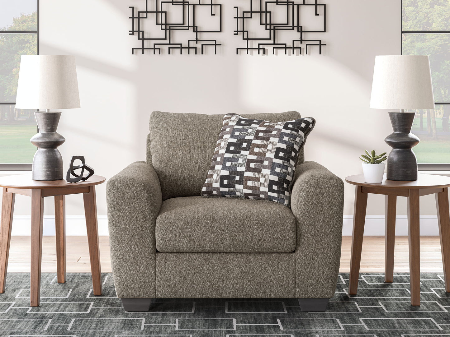 Triston-Peaks - Chair And A Half - Suede